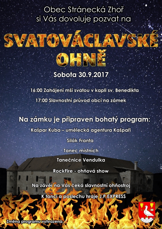 Svatováclavské ohně 2017