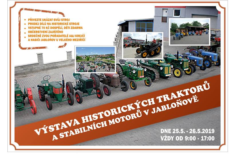Výstava traktorů Jabloňov
